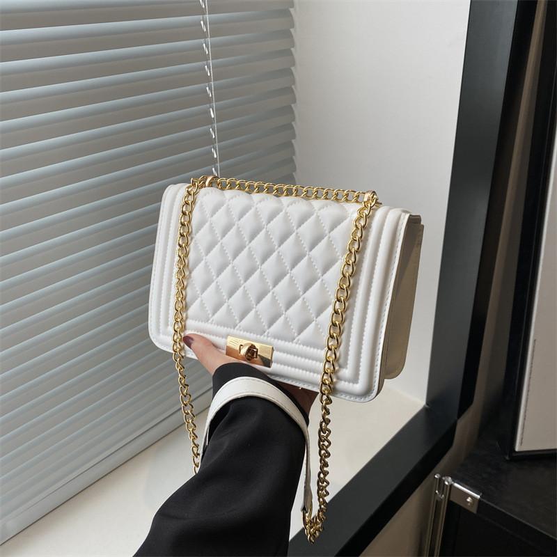 Stylish Korean Fashion Small Square Crossbody Bag For Women Pu Leather Trendy Street Style Handbag