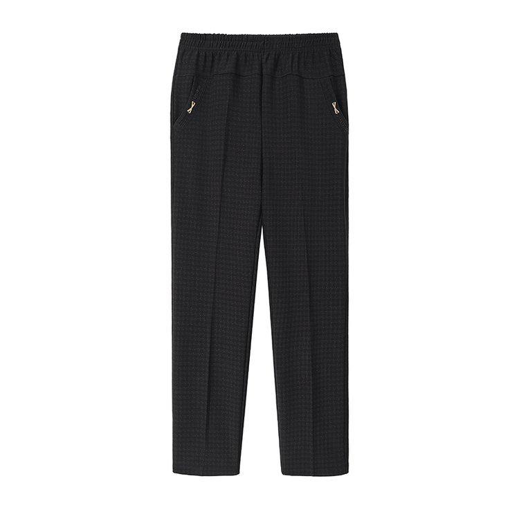 

Stylish Plaid Elastic Waist Pants for Middle-Aged and Elderly Women 2XL