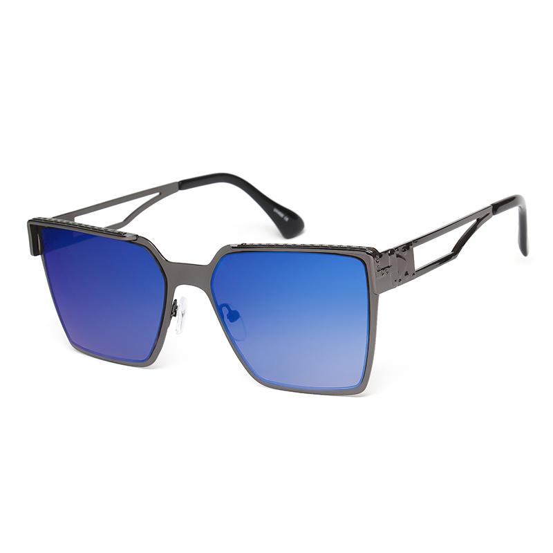 Vintage Square Metal Sunglasses Men Oversized Classic Large Retro Sun Glasses  UV400 Protection for Driving Fishing Eyewear