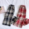 Kinder Winter Karo Wollhose - Weitbein- & Geradebein-Stile für Jungen und Mädchen (TW362)