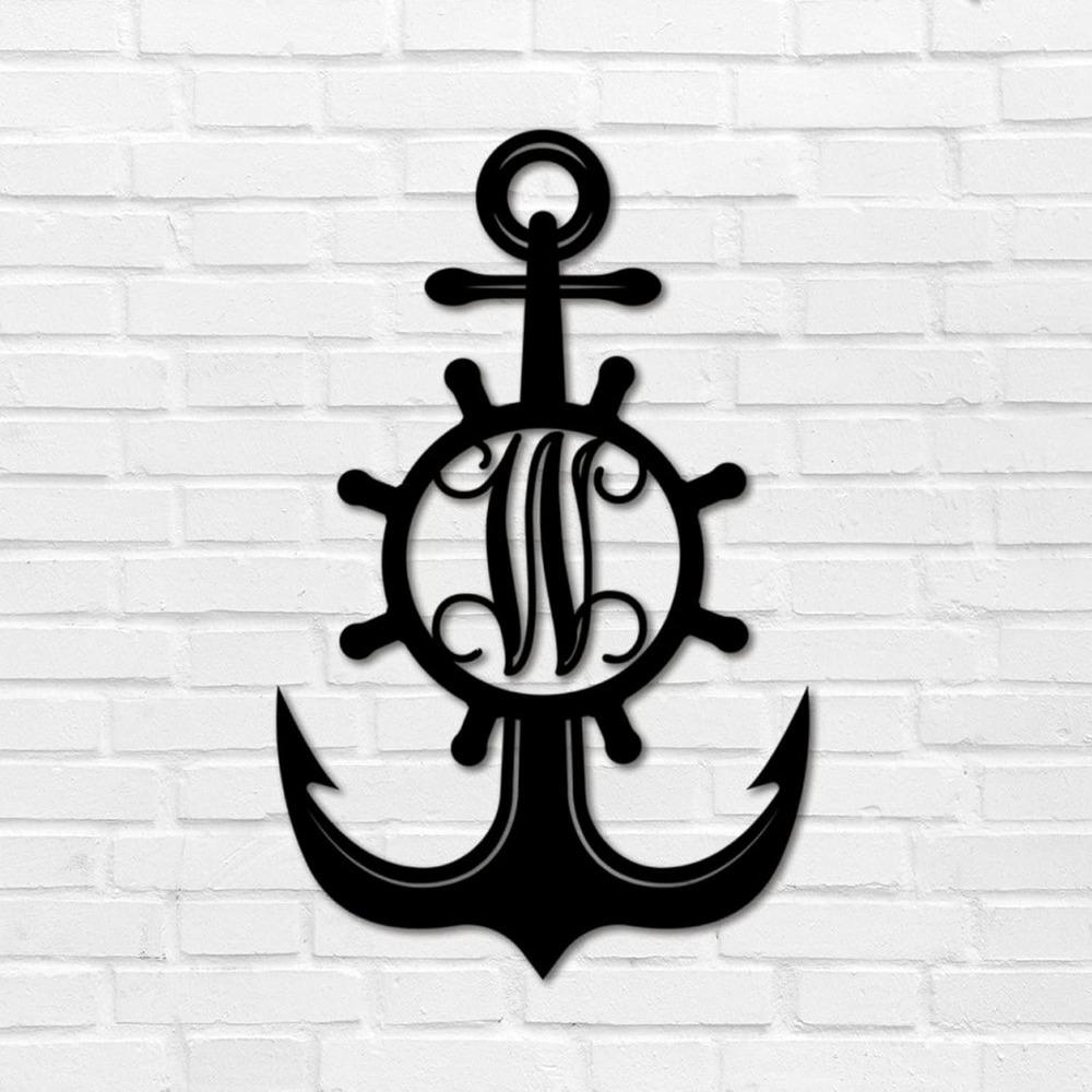 Custom Iron Letter Metal Wall Art Monogram Address Sign Retro Plaque Garage Patio Backyard Garden Decoration 12 Inch