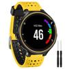 Compatible Silicone Wristband for Garmin Forerunner 235/620/735XT - Two-Color Round Hole Design.