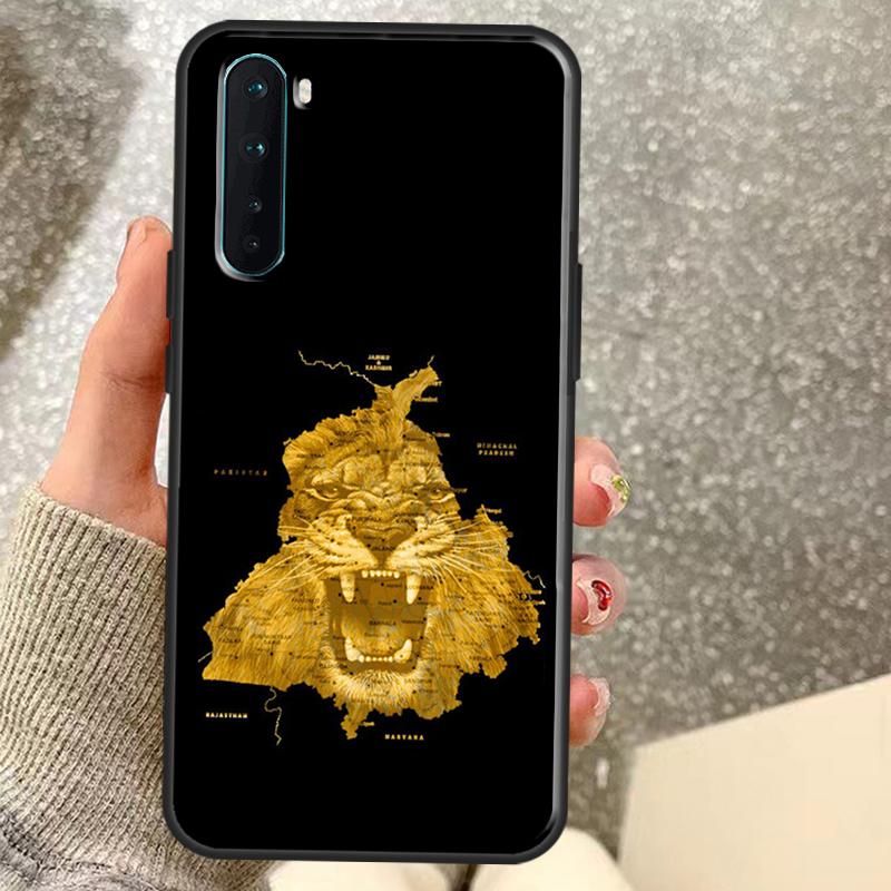 Punjab Map Case For OnePlus 13T 10T 8T 10 Pro 15 13 12 11 15R 13R 12R Nord CE 5 2 3 4 Lite N20 N30 Coque