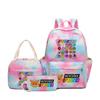 Sprunki teen student schoolbag rhythm box cartoon large capacity cute backpack three-piece set 3