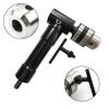 90 Degree Black Right Angle Electric Drill Corner Tool Aluminum Alloy Turning Tool Iron Chuck Adapter Narrow Space Drilling Tool