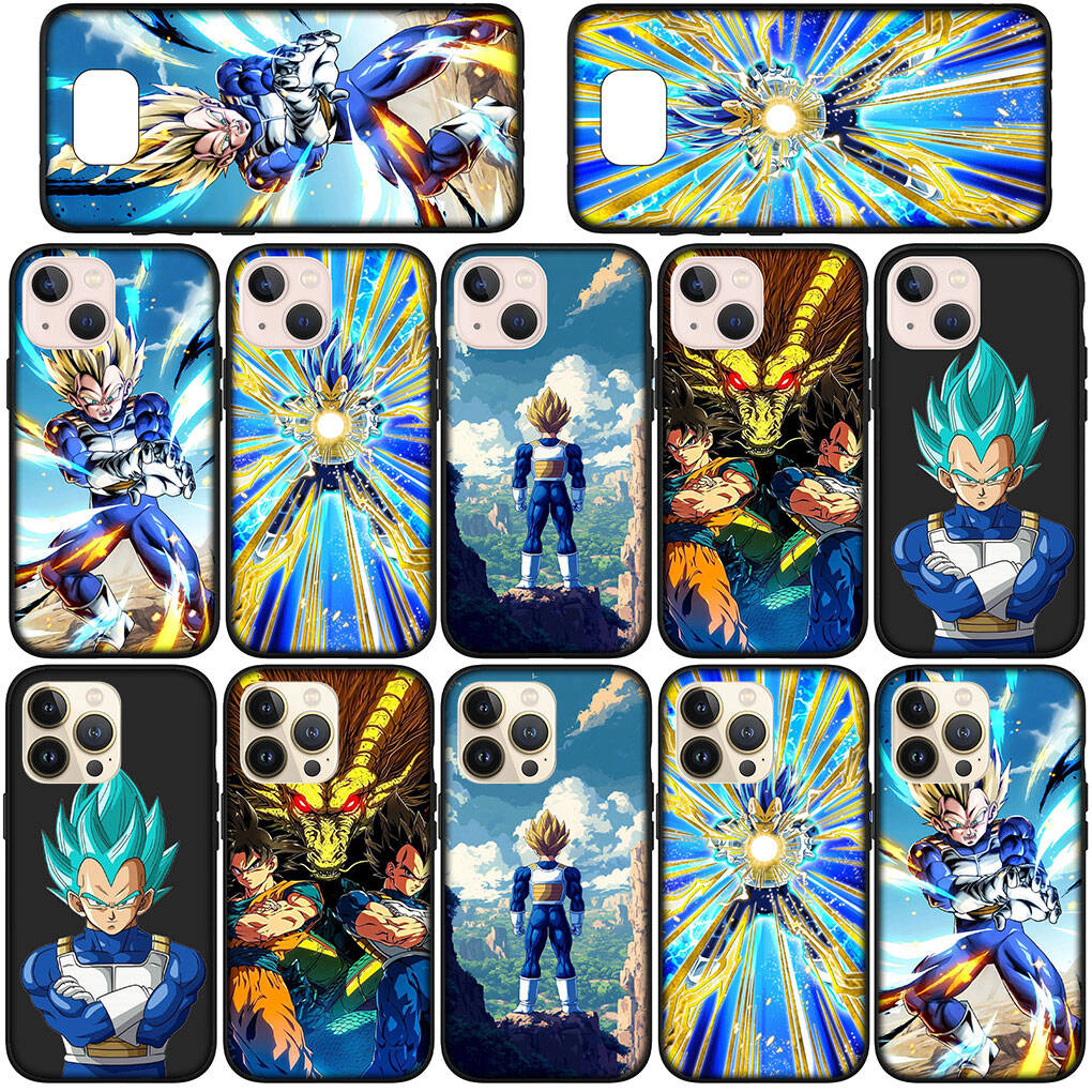 Handyhülle für Samsung Galaxy S25 S23 S24 Ultra FE Plus A05 A06 A15 A16 A36 A37 A35 A54 A55 A56 A57 A25 A26 A53 Hülle Drache Gokus Ball Vegeta Cover