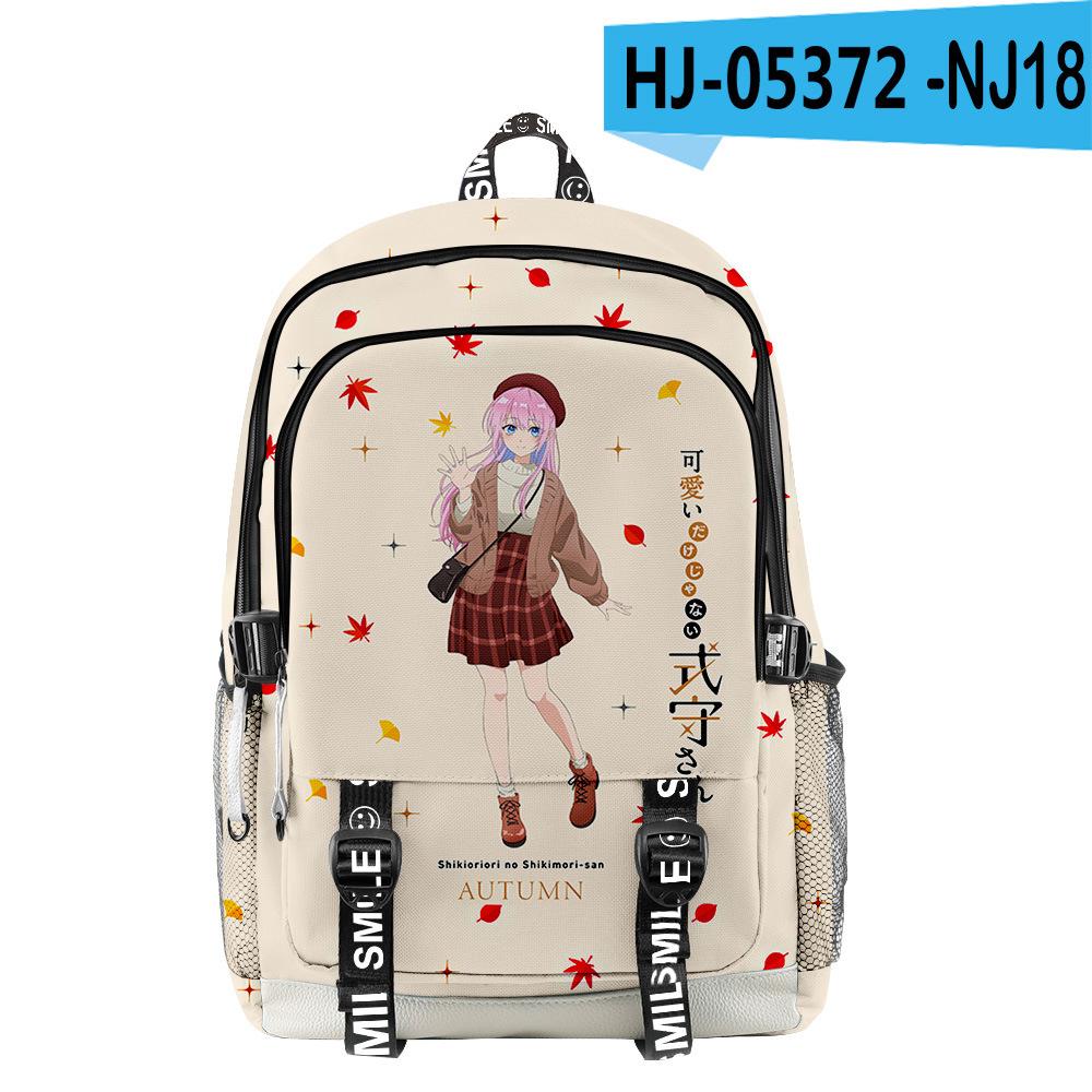 Classic Shikimori's Not Just a Cutie School Bags Unisex 3D Print Oxford Waterproof Notebook Multifunction Travel Backpacks