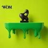 Dripping Floating Shelf Melting Wall Shelf, 3D Printed Fun Creative Decor Display for Home Storage Living Room Matte Finish