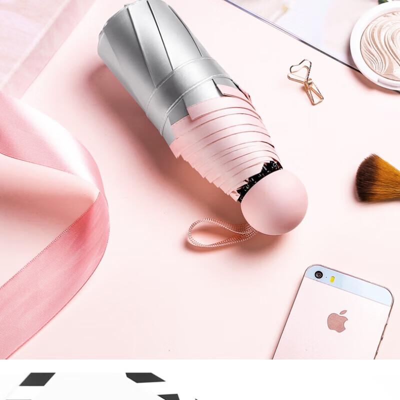 Solid Wood Handle UV Protection Folding Umbrella