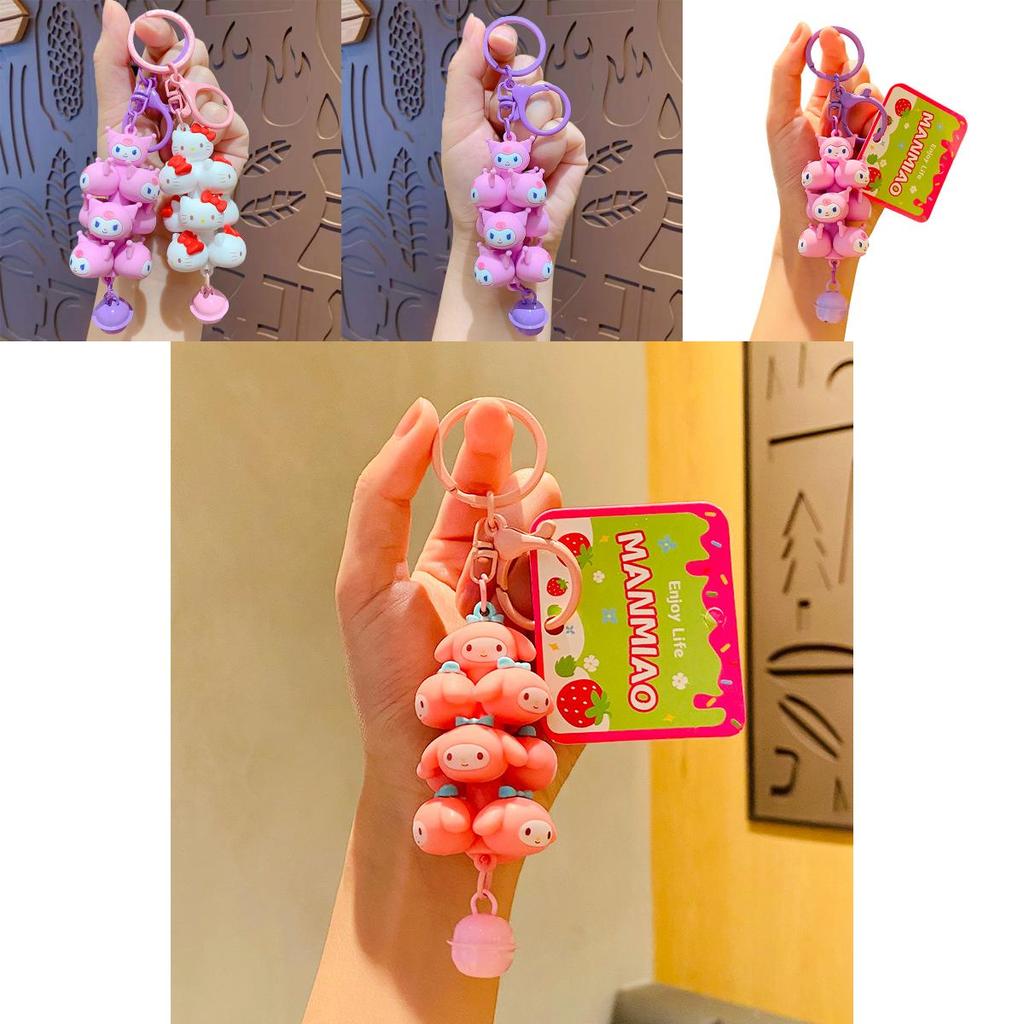 Adorable Cartoon Stackable Kt Cat Keychain For Cars And Backpacks Wholesale Gift