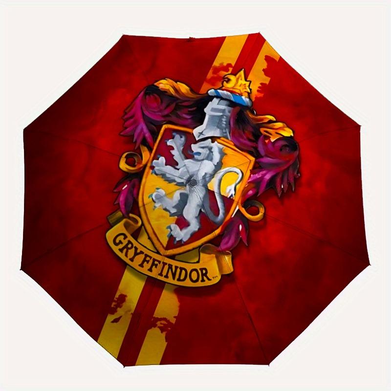 1pc Gryffindor Crest Automatic Umbrella - 8-Rib Foldable Design, Outdoor Adventures, Durable Canopy Material yy250823172