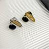 French Style Irregular Open Ring Fashion Crystal Open Ring Women Retro Elegant Light Luxury Party Jewelry Gifts