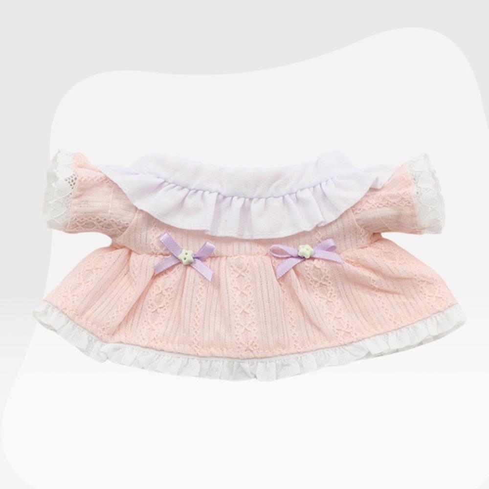 Lace 20cm Cotton Doll Clothes Bow Skirt Plush Doll Clothes Cotton Doll's Clothes  Doll Accessories