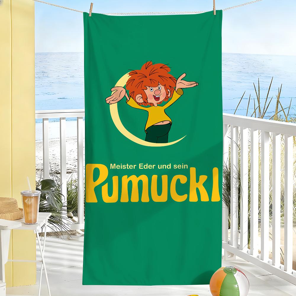M-Meister E-Eder und Sein P-Pumuckl Handtuch Weich Pool Geschenk Für Reise Fitnessstudio Dusche Camping Schnelltrocknend Sport Große Strandtücher STJ40x70CM white