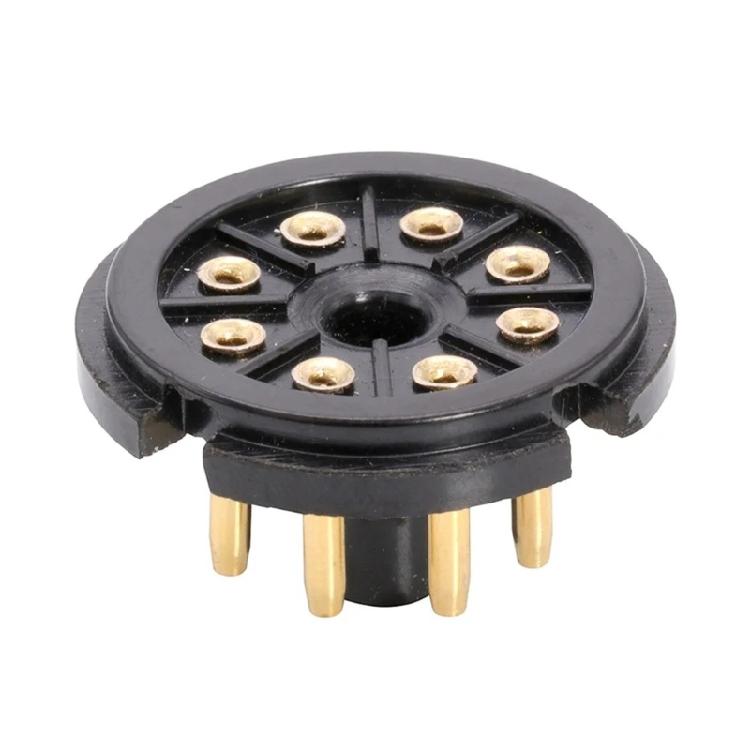 Multipurpose 8Pin Bakelite Tube Base Secure Easy Installation for Sound Equipment Projects