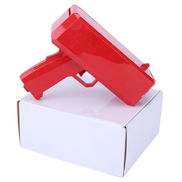 Money Shooter Toy Game Spray Banknote Gun Party Birthday Fun Supplies Toys Have 100 Banknotes Parent-child Children Toy Gun