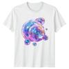 Iridescent Bubble Art T-Shirt Undersea Ocean Nature Gift For Him And Her