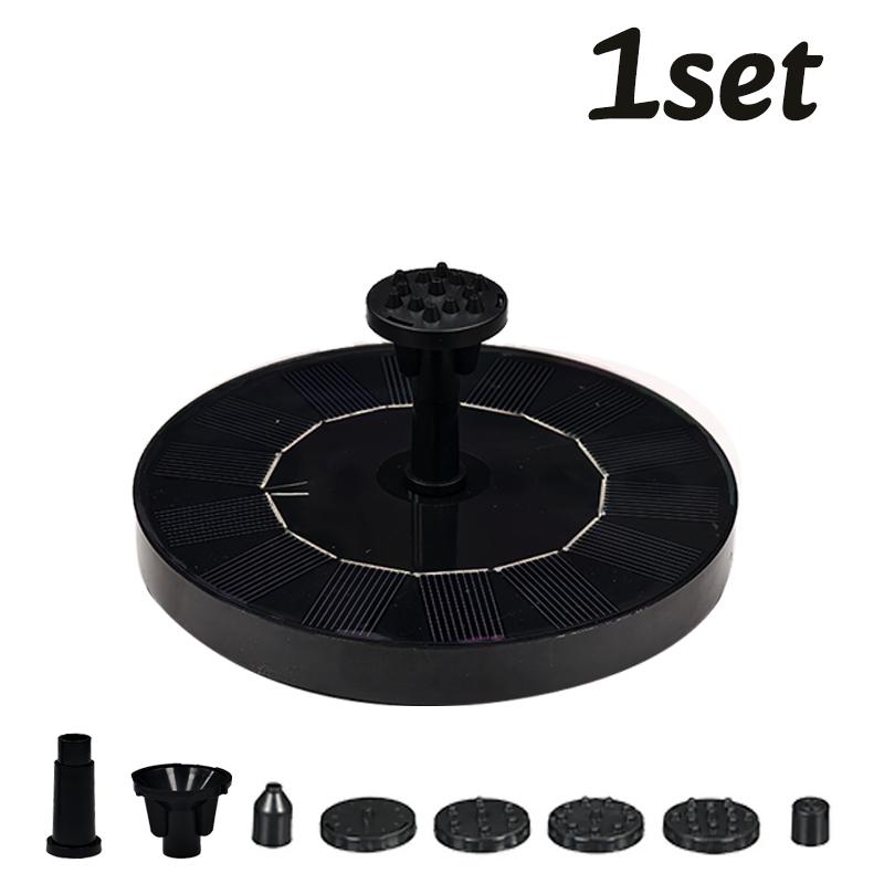 

1/2pc Solar Fountain Pump Circular Floating Solar Panel Bird Fountain with 4 Nozzles Water Garden Outdoor Water Pool Pond Decor