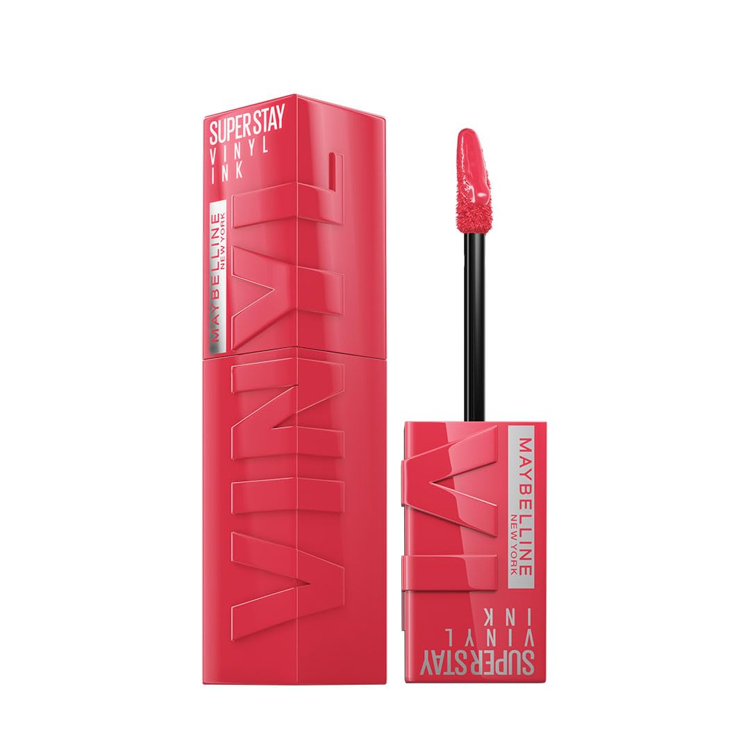 

Maybelline New York SuperStay Vinyl Ink Liquid Lipstick Tempting 4.2ml Pack Of 1 Long Lasting Shine Transfer Proof