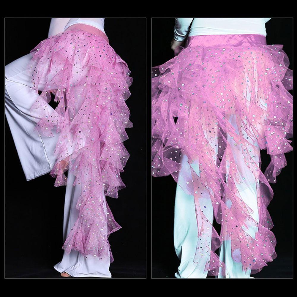 Women Waves Show Costumes Waist Chain Belly Dance Belt Dancer Skirt Hip Scarf