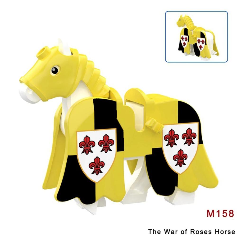 Military Building Blocks Solider Figures Mount War Horse Saddle Reins Adults Children Gifts Toys Animal Accessories Equipments