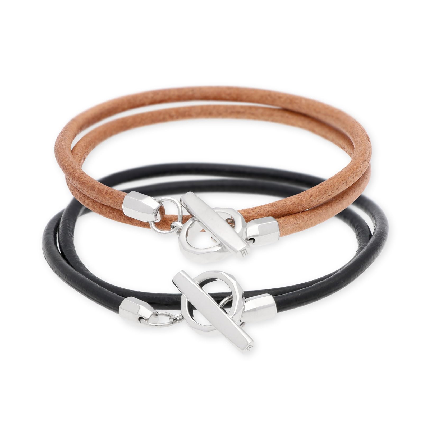 

Bracelet Pair Couple Leather Matching Set of 2 Silver 925 Silver Popular Adult Brand Jwell Limited Birthday Anniversary Present Gift [Lion Heart]