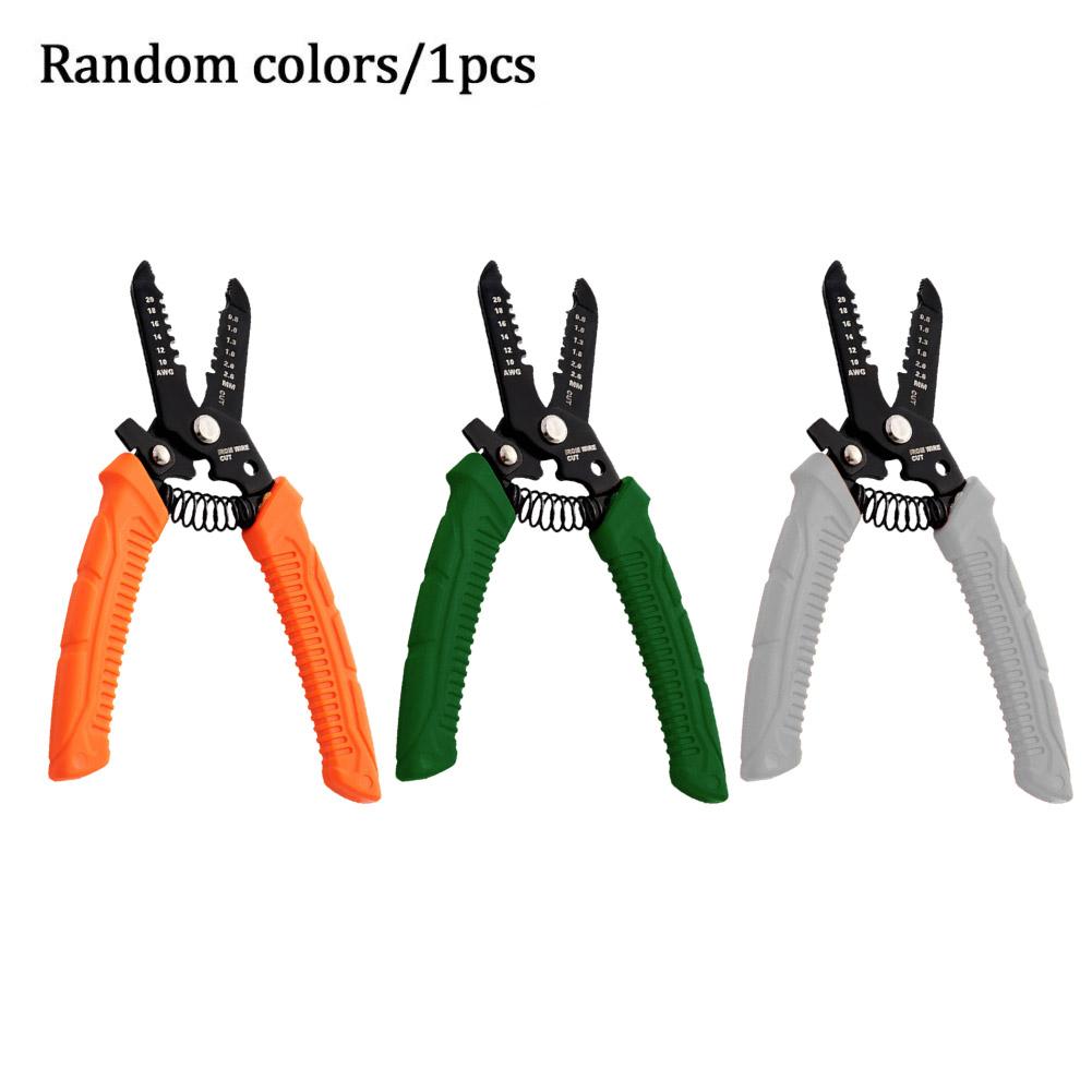 

Multifunctional Wire Strippers Stripper/ Pliers/ Wire Strippers Easy Storage And Transport Three Colors Randomly 1pc