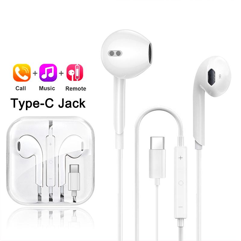 Type C Wired Headphones For Xiaomi 14 13 12 11 Pro Ultra Lite 3.5MM Earphone For Redmi POCO Huawei Samsung Earbuds Accessories