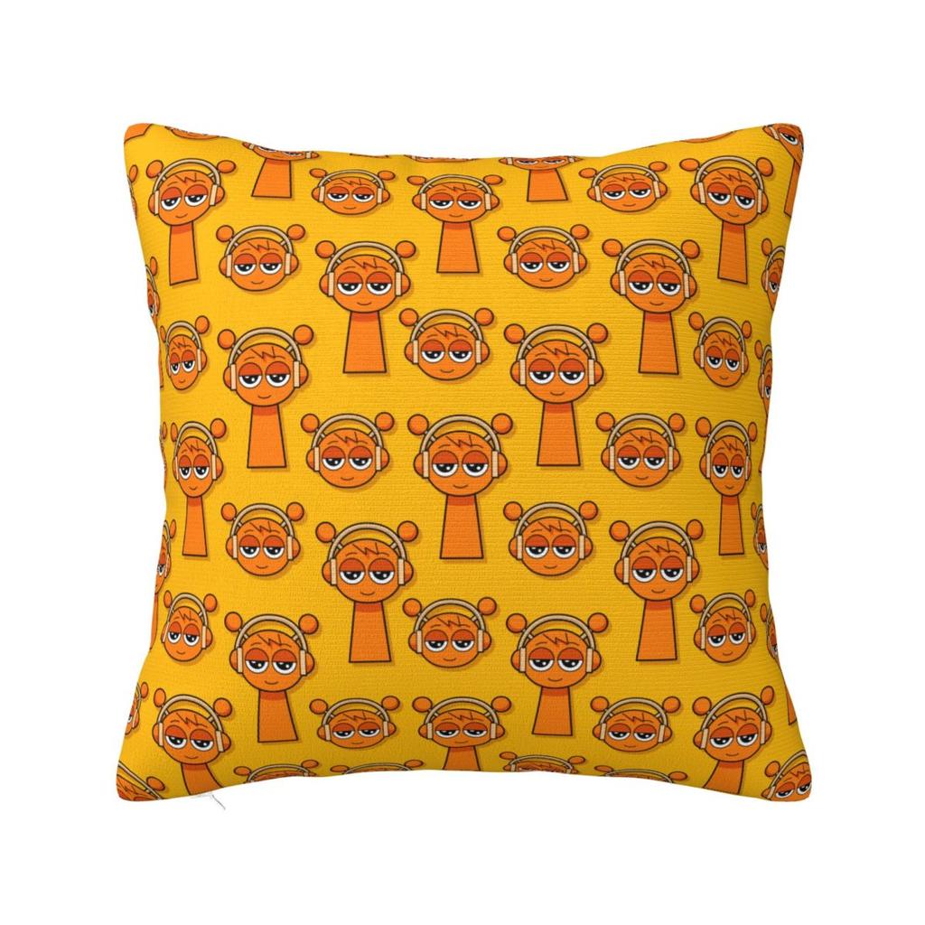 Cartoon Sprunki Game Pillowcase Printed Polyester Cushion Cover Gift Throw Pillow Case Cover Chair Square 40X40cm