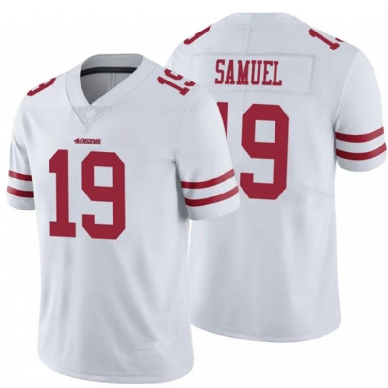 Mens NFL San Francisco 49ers 19 Deebo Samuel Authentic Style Performance Jersey - Red White Black