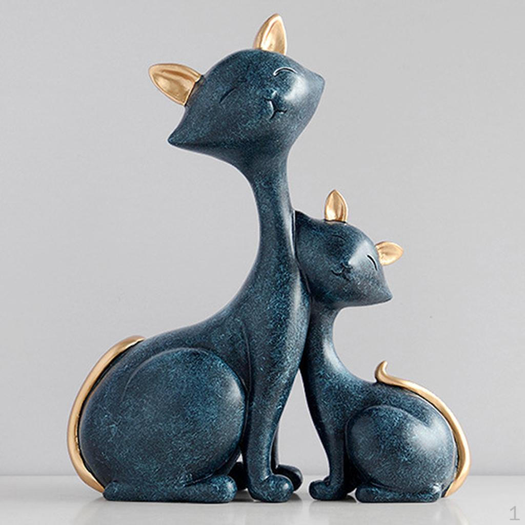 

Decor Collection Polyresin Sitting Cat Decoration Animals Statue Sculpture Ornament
