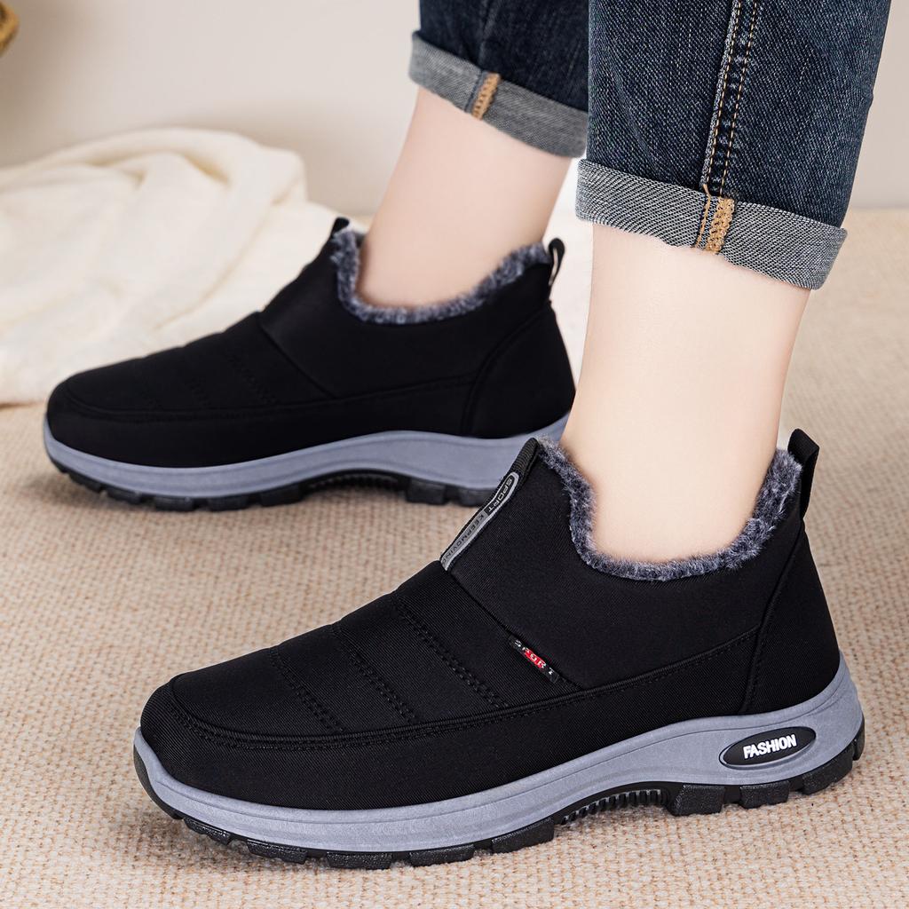 Schuhe Herren Baumwollschuhe Schneestiefel Paar vielseitige Herrenstiefel Kältefeste und warme Baumwollstiefel Fleece gefütterte kurze Stiefel