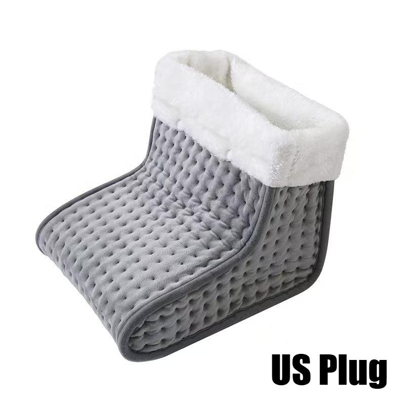 Winter Electric Heated Foot US/EU/UK Warmers Soft Feet Heating Pad 10-gear Adjustable Temperature Electric Shoe Heating Pad