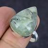 Prehnite Gemstone 925 Sterling Silver Jewelry Ring Size 8.5