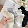 Bowknot Socks for Women In Summer, Ultra-thin and Cute, Paired with Small Leather Shoes, Ballet-style Lace-up Summer Short Socks