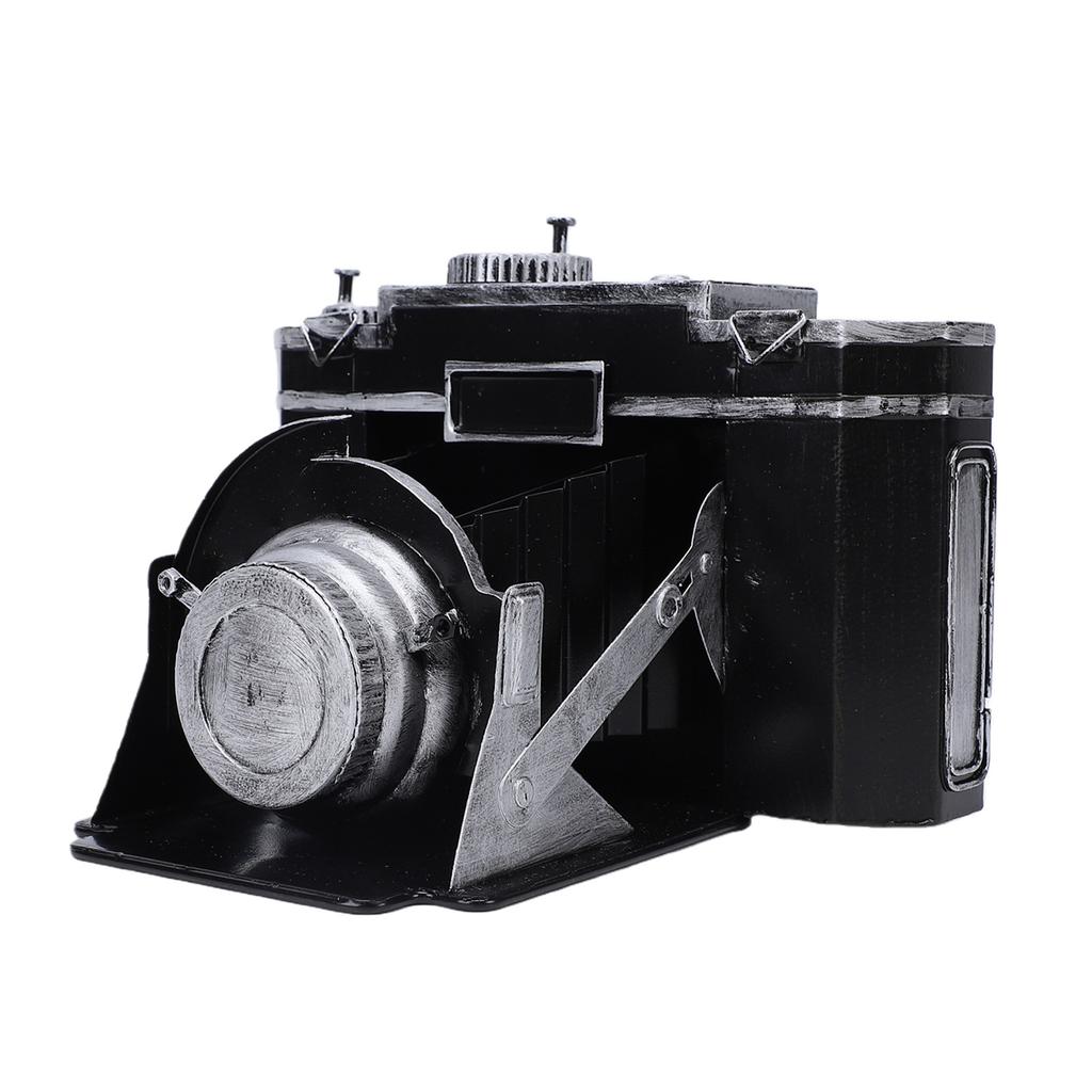 Retro Camera Desk Ornament Metal Antique Vintage Camera Decor for Prop Collectible Figurine