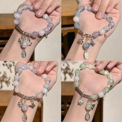 Náramek s korálky v bonbónových barvách pro přilákání bohatství: Letní šperky pro duchovní šarm