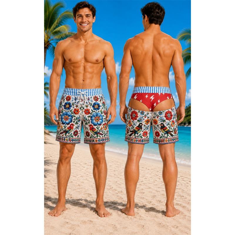 Pantalon de plage motif fesses factices amusant Décontracté 2026 Été Nouveau Homme Impression 3D Short de plage de vacances Cadeau de voyage pour hommes Shorts