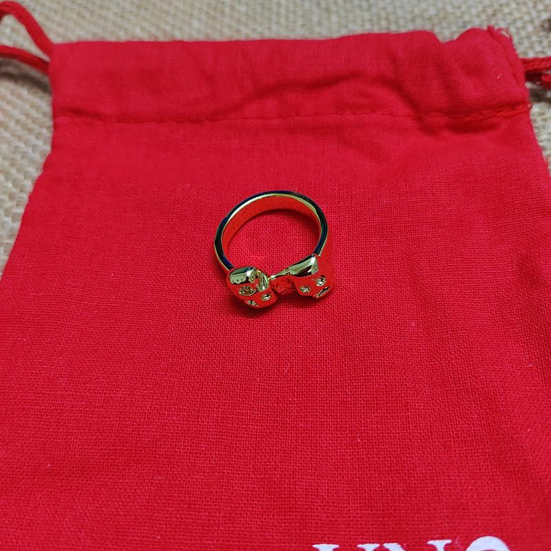 

Модный бренд милый череп кольцо позолоченный ручной работы для мужчин и женщин легкая роскошь No. 9