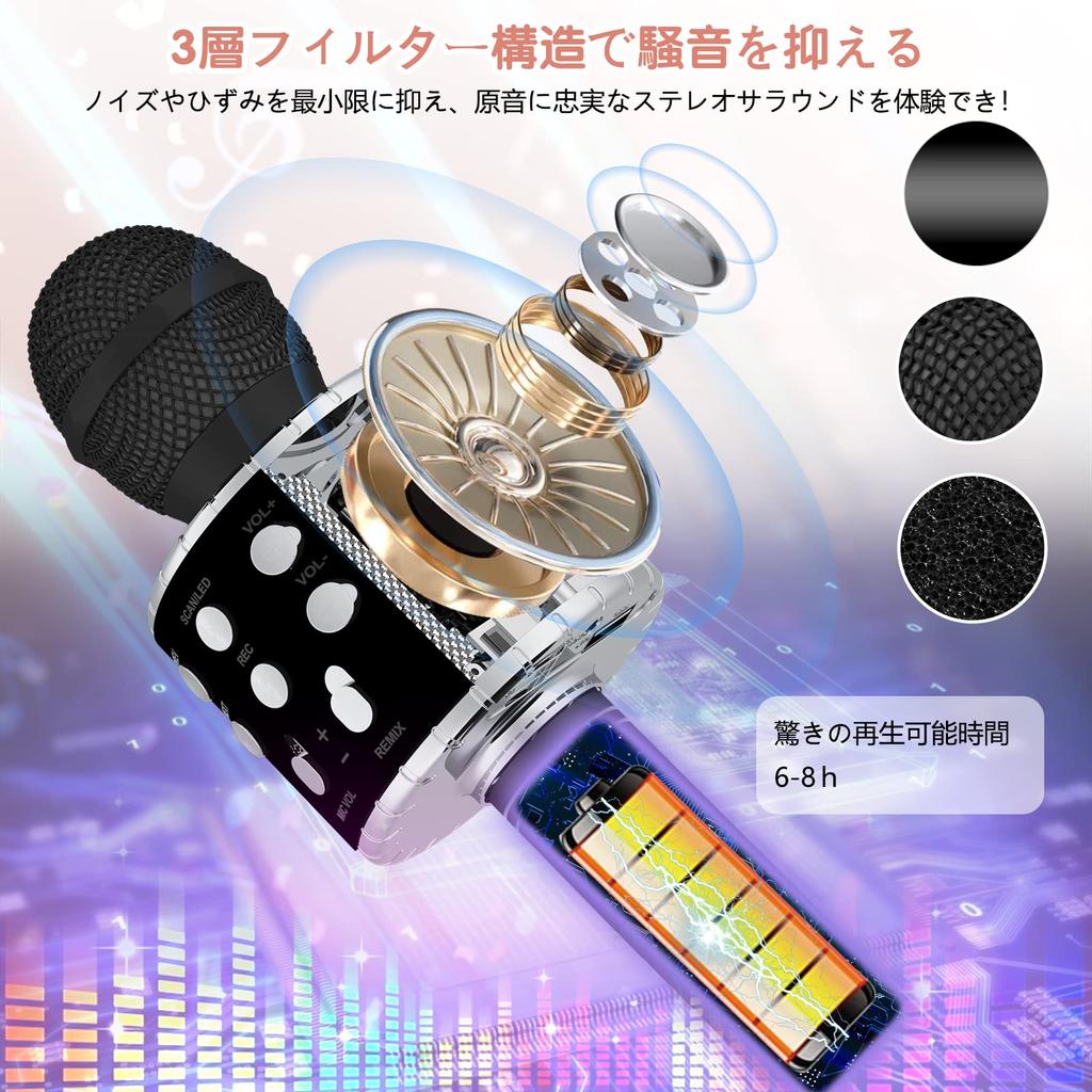 Verkstar Bluetooth Karaoke Portable Speaker Karaoke Easy to Connect with Wireless Karaoke Comes with Earphone Compatible with Microphone, Equipment,
