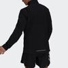 Adidas Own The Run Jacket With Stand Collar And Logo Men Jacket Black GT8926