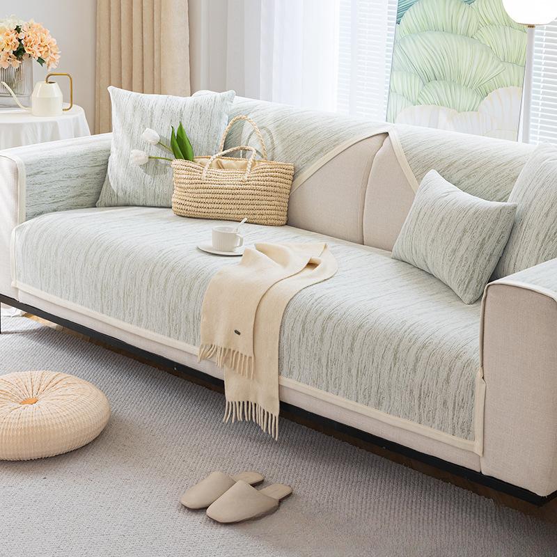 Sofa Cushion Light French Cream Style Four Seasons Universal Light Luxury and Simplicity Non-Slip Leather Cover Cover Cloth Cushion Korean Style