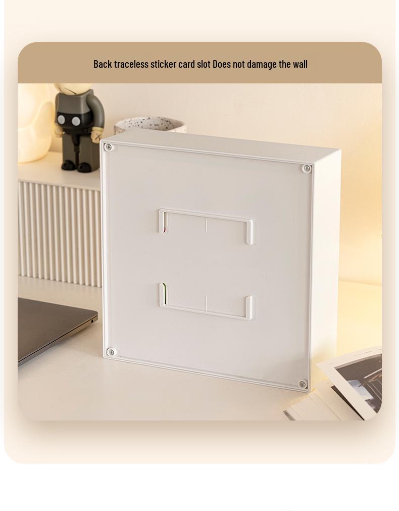 Wall-Mounted Display Rack: Pull-Out Cloth Hanging Cabinet for Blind Box and Pop Mart Figures