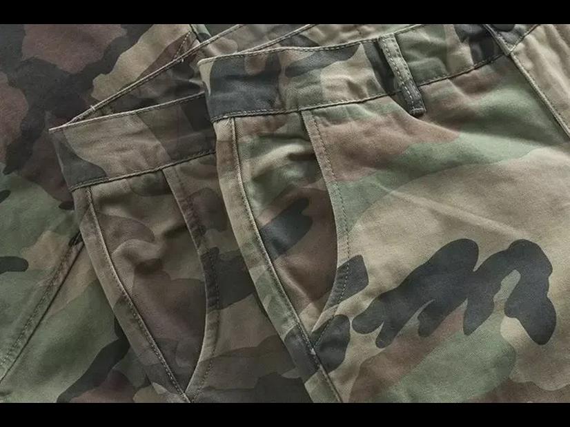 Men's Trendy Camouflage Nine-Point Overalls - 2023 Spring/Summer Korean Style