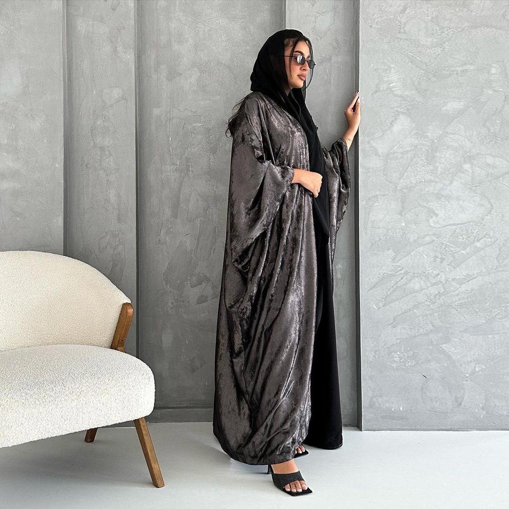 Bescheidener Übergrößen-Abaya-Cardigan für Damen - Nahöstliche und westliche Stile