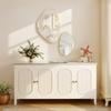 Set of 2 Pebble-Shaped Wall Mirror - Gold Tone