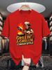 Vintage Cowboy Chef Graphic Unisexs Crew Neck T Shirt Grillin And Chillin Western BBQ Print Short Sleeve Casual Cotton Daily Tops