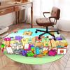 Numberblocks Printed Round Rug Carpet Chair Rug Area Rug Entryway Doormats,for Office Chair Living Room Bedroom Kitchen Room.