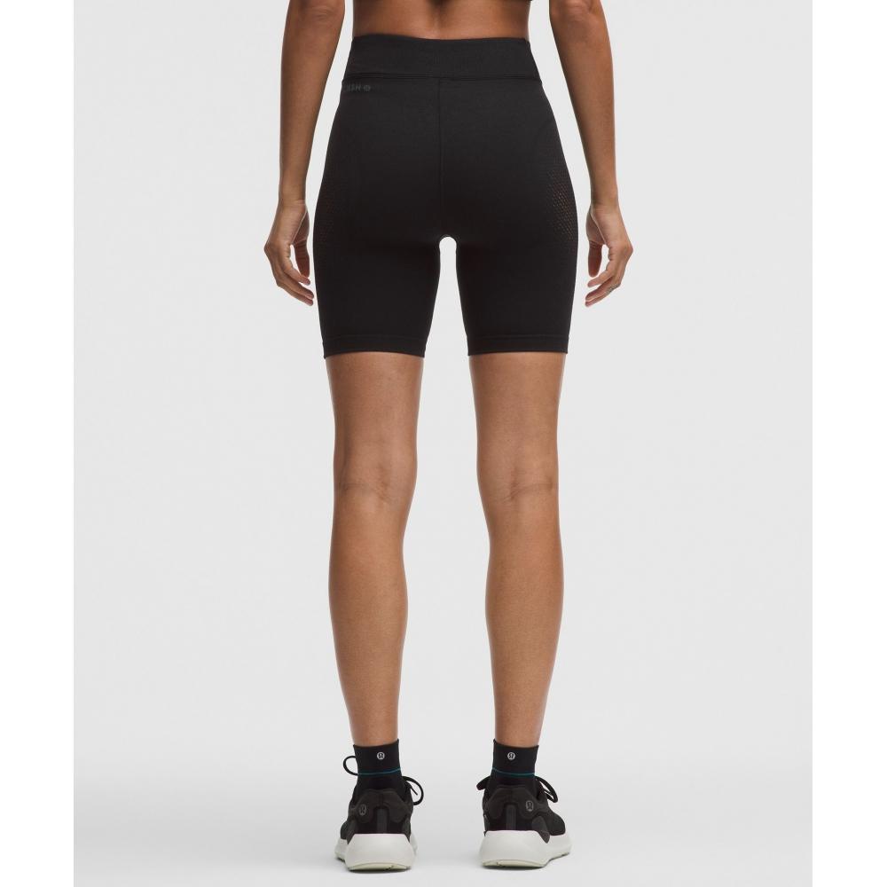 Lululemon Revealknit High Rise Short 8   Slnsh Collection Black