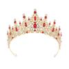 Queen Crown Rhinestone Birthday Headband - Alloy Bride Party Tiara Hair Accessory